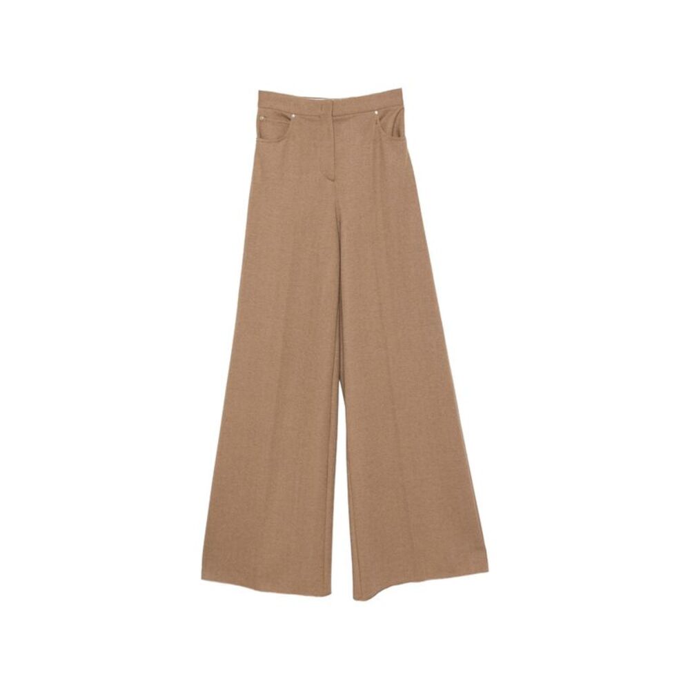 Max Mara Brown Trousers - Palazzo Pants Women